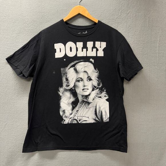 MAD Engine Other - Dolly Parton T-Shirt Adult Large Black Short Sleeve Cotton Fandom Band Tee